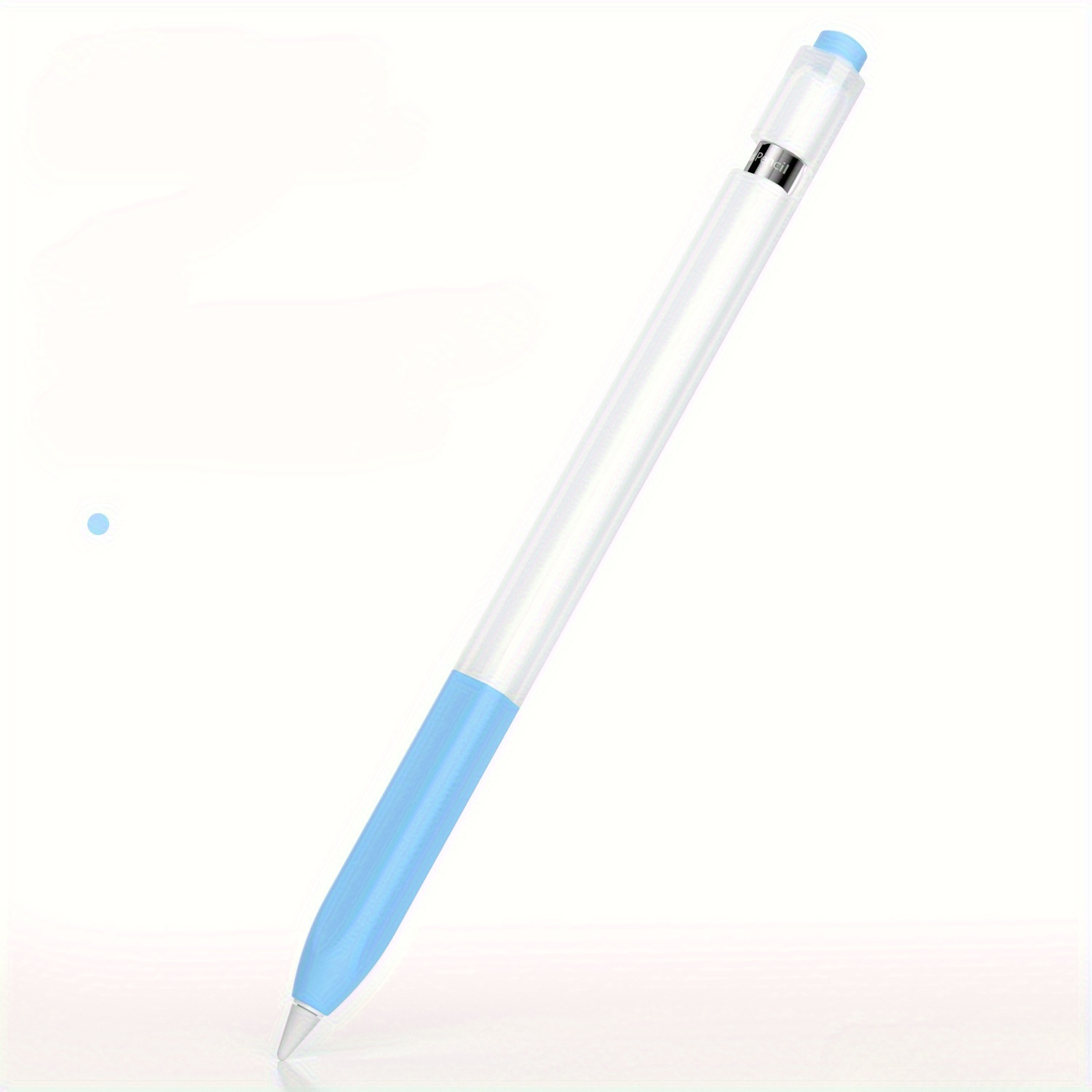 Funda protectora para bolígrafo, para iPad Pencil 1 generación, gelatina antideslizante de silicona translúcida para estuche para lápices Apple: Rosa