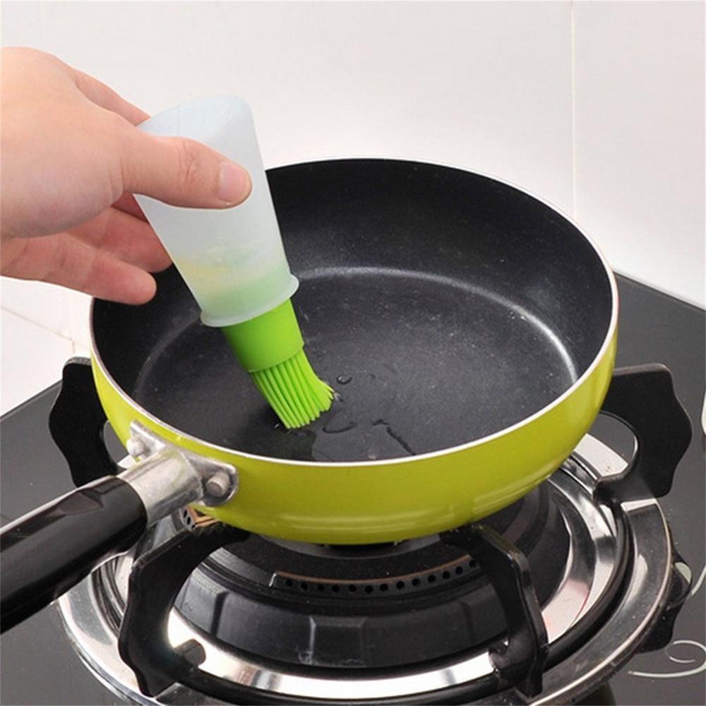 Silikonolja flaska borste bbq borste verktyg bekväm köksutrustning miljövänlig borste miljöskydd