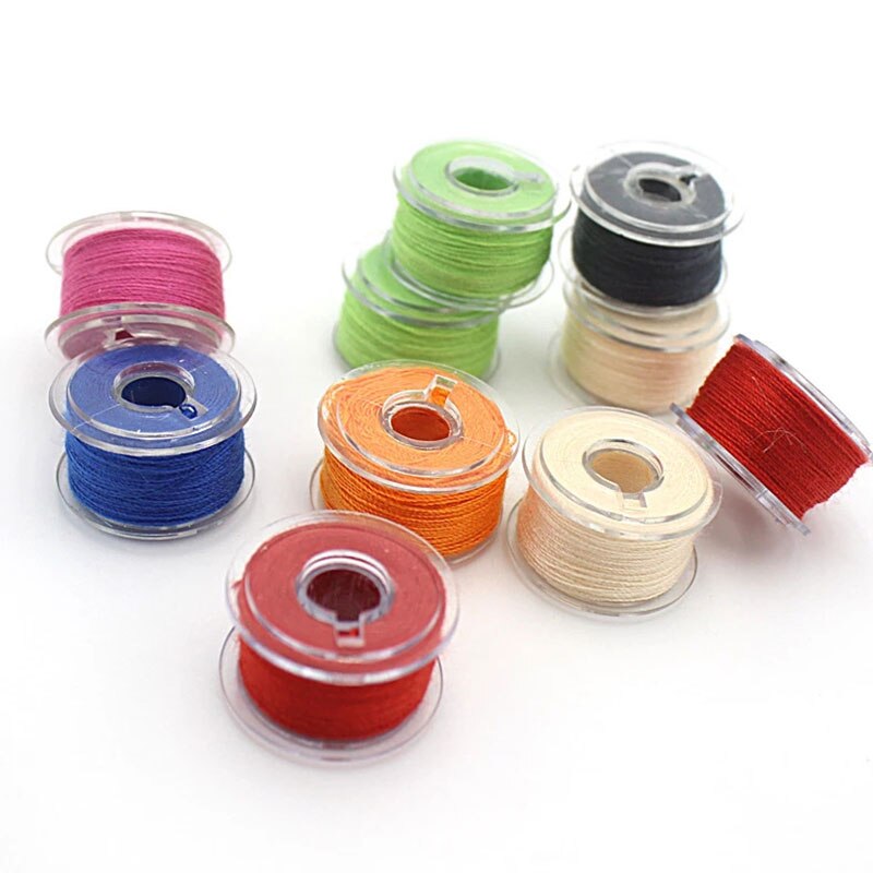 10pcs/Lot Clear Empty Bobbin Plastic Empty Sewing Machine Bobbins Spools Home Sewing Machine Thread String Needlework Tool