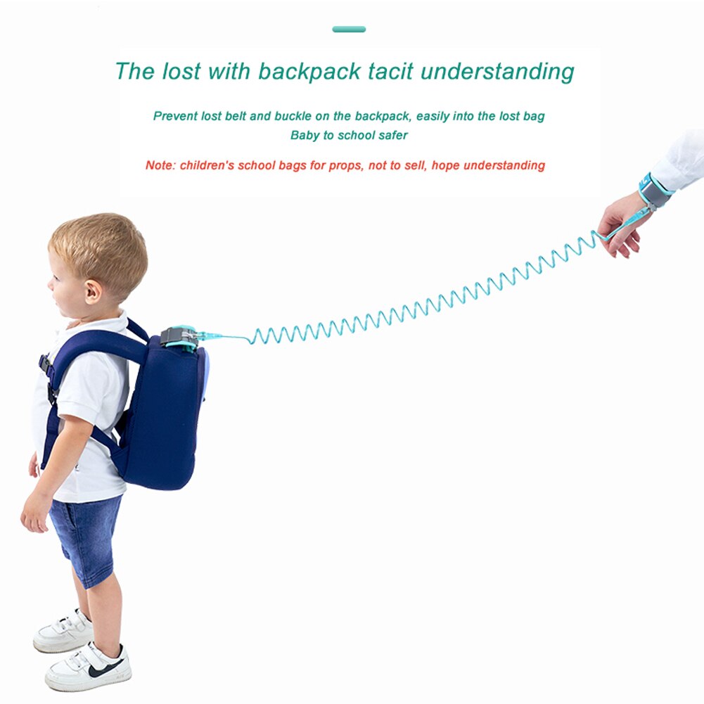Toddler Kids Safety Harness Leash Strap 360 Degree Anti Lost WristLink Traction Rope Belt with Lock