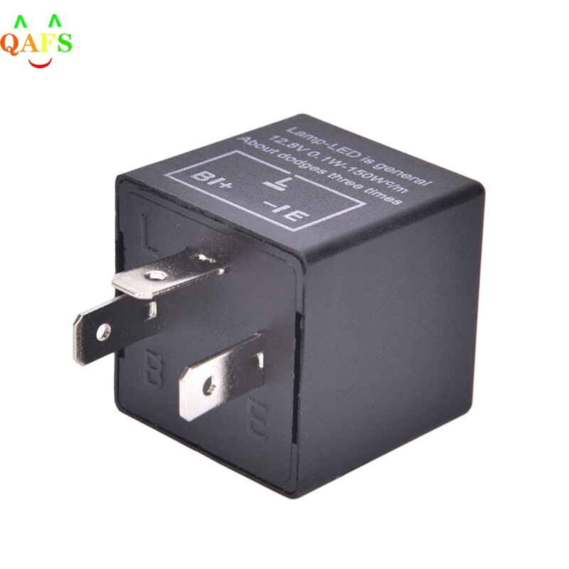 1 pc 12v 3- -pin led justerbar bilblitzrelæ til blinklys  cf13
