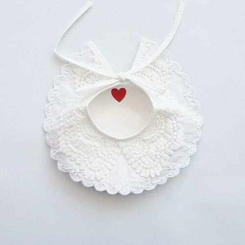 Baby Infant Spitze Bib Schöne Gefälschte Kragen Blume Bib Retro Speichel Handtuch Runde Baby Bib Baumwolle Spitze Gefälschte kragen Bib