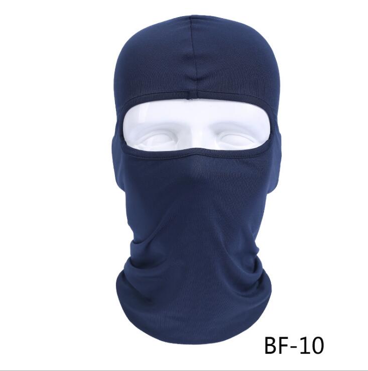 Motocyklowe maski na twarz motocyklowe nakrycia głowy czapka kominiarka letnia oddychająca kominiarka chroniąca przed słońcem: niebieski