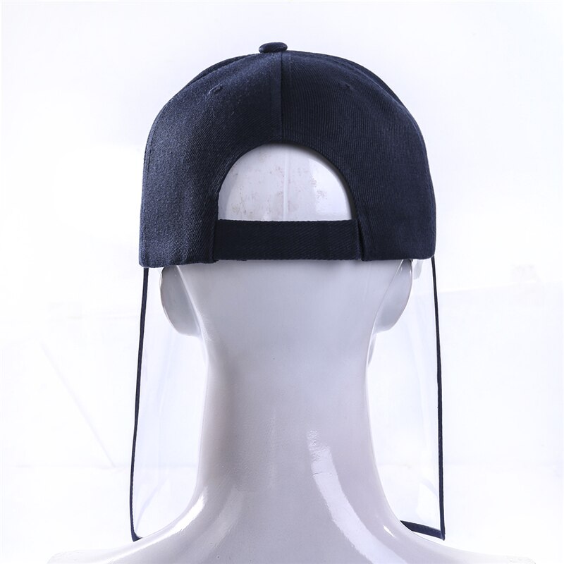 Womne hombres adultos sólido Anti Spray seguridad sombreros de sol claro gorras de béisbol con cubiertas de protección facial completo Hugh