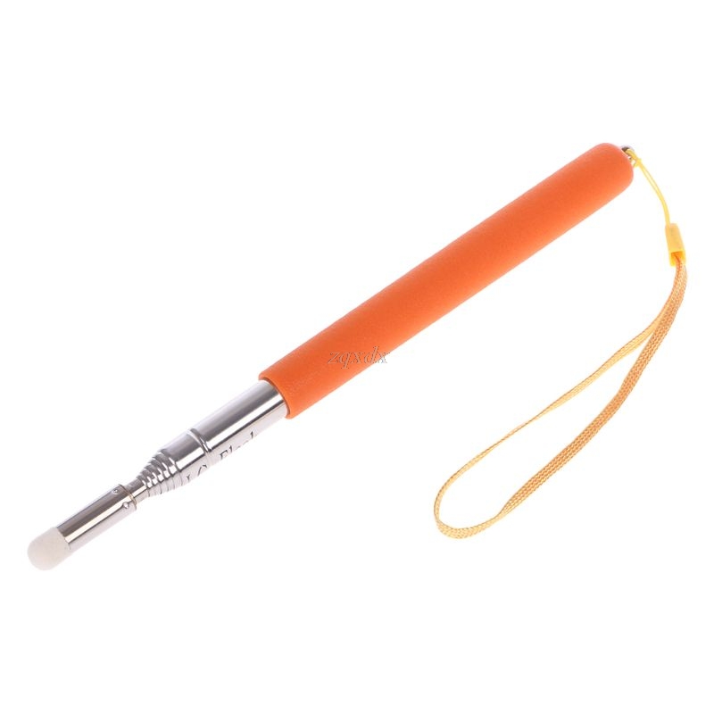 1M Stainless Steel Telescopic Teacher Pointer Whiteboard Pen Torch teach tools: Orange