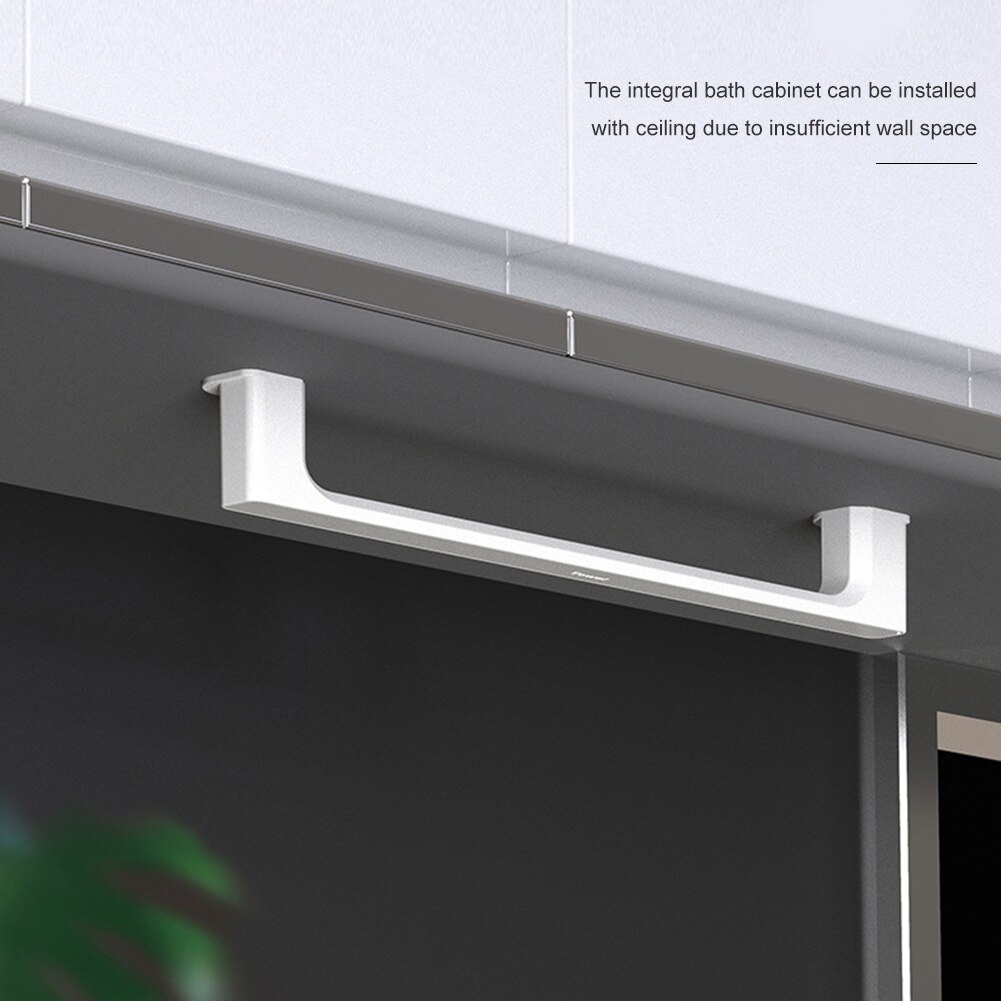 Self-adhesive Punch-free Bathroom Towel Holder Storage Rack Wall Mounted Towel Hanger Bar Shelf Wall-mounted Kitchen Rack