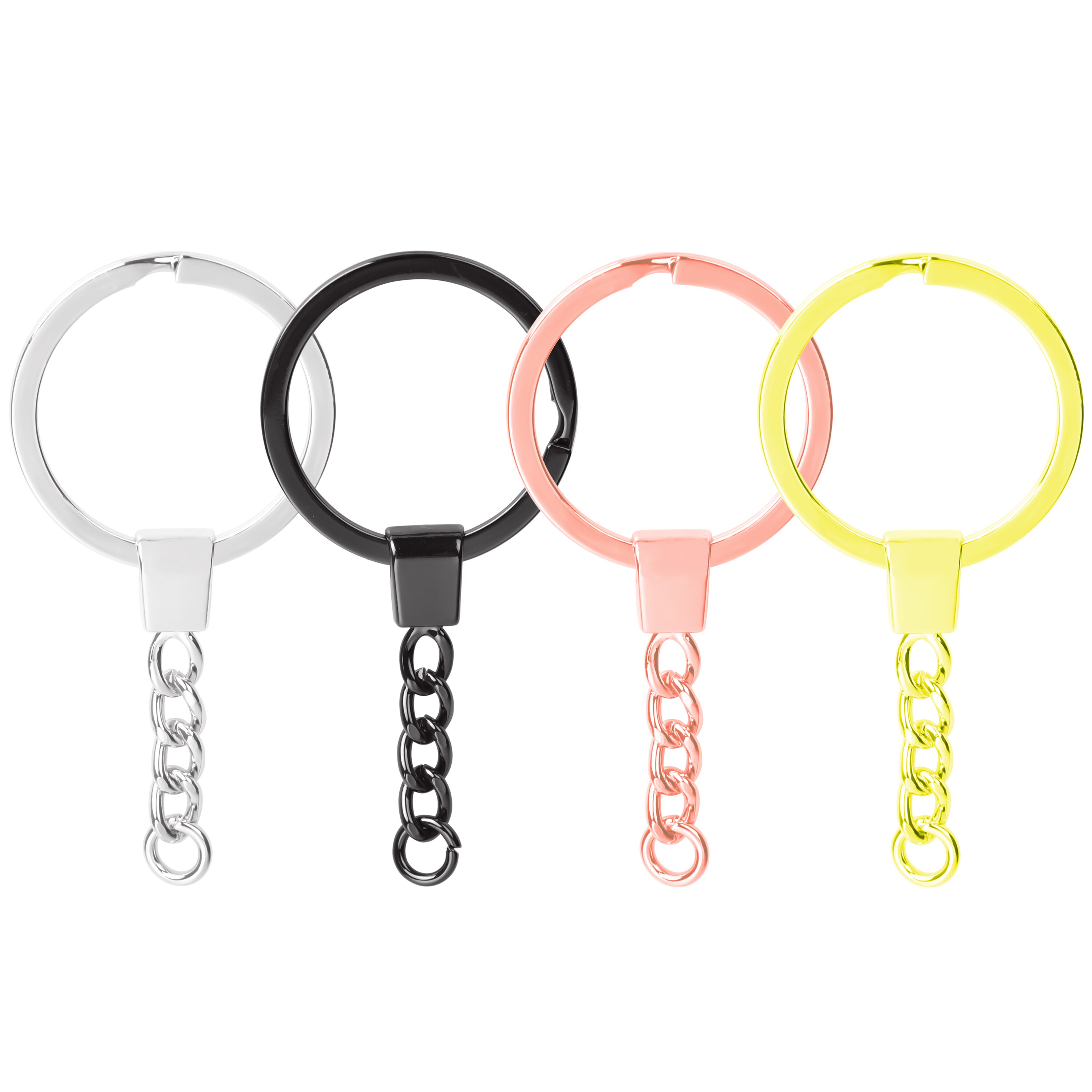 10Pcs 30mm Runde Glas Foto Living Memory Schwimm Medaillon Anhänger Keychain Medaillon Medaillon llavero Schlüsselring Schmuck: 24385-Mix Color