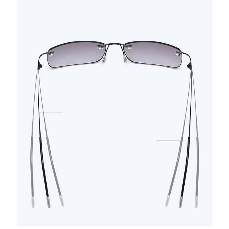 Ahora Men Business Bifocal Sun Reading Glasses Alloy Anti Blue Light Sunglasses Presbyopia Eyeglasse Shade Hyperopia Eyewear