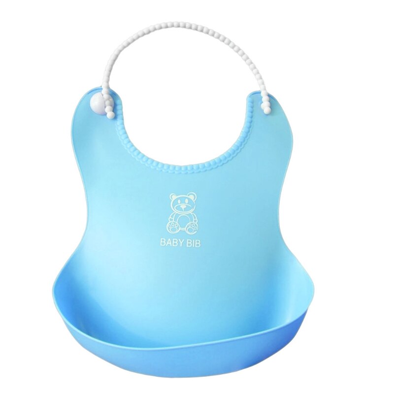 New Baby Best Silicon Bib Water Proof Stuff In Light Green Color main image 1