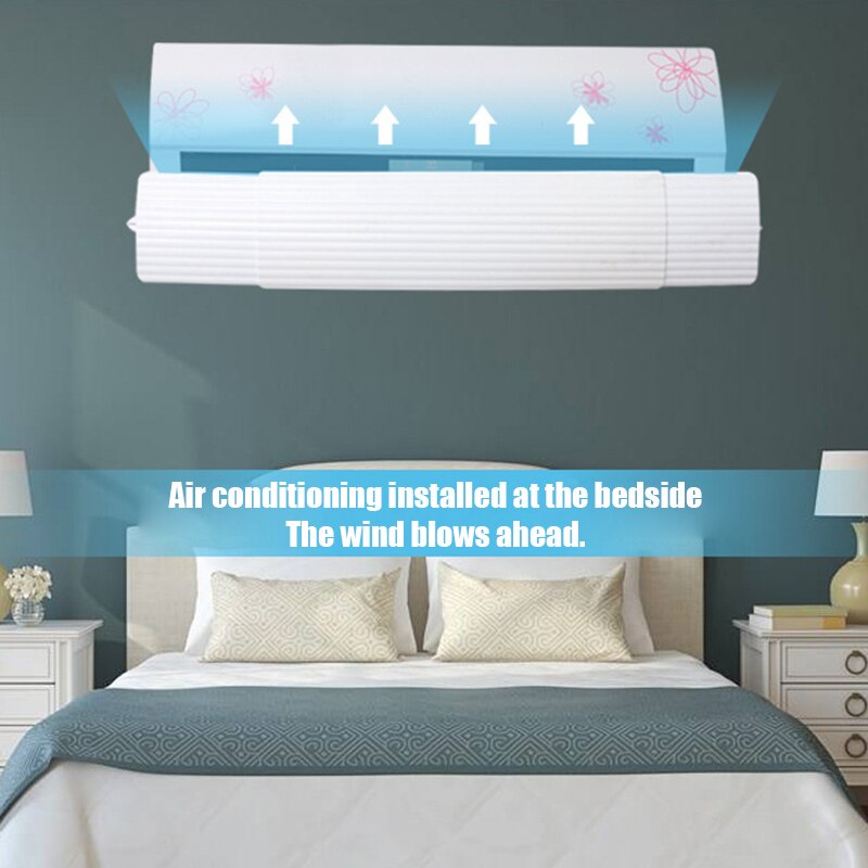 Adjustable Air Conditioner Deflector Telescopic Air Outlet Wind Shield for Home LXY9