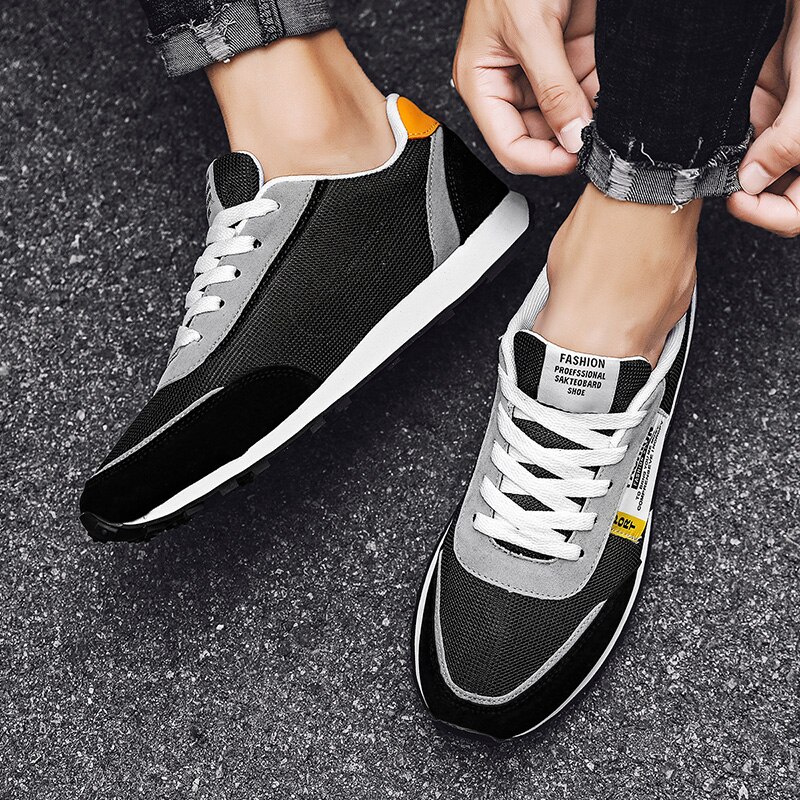 Lente herfst kleurrijke sneakers ademend mesh smart casual schoenen voor heren zachte vrijetijdsschoenen sport golf
