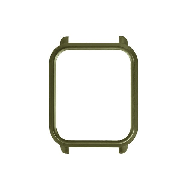 Funda protectora para reloj de PC para Xiaomi Huami Amazfit Bip Bit Youth Watch PC Shell Frame para accesorios de reloj Amazfit Bip: Army green