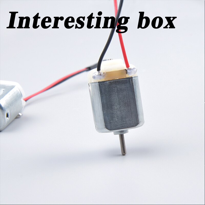 130 wire motor DIY robot car parts DC micro motor with connecting wire bus head