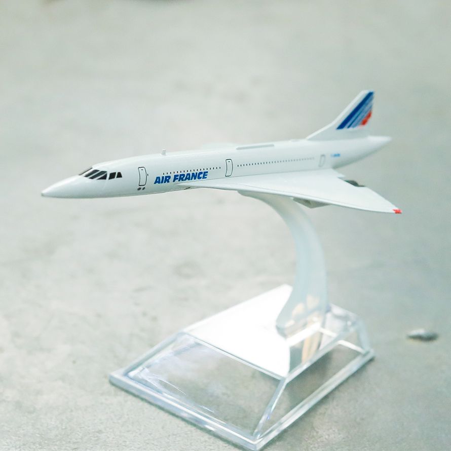 Air France Concorde Aircraft Alloy Diecast Model 15cm Worldwide Aviation Collectible Miniature Souvenir Ornament