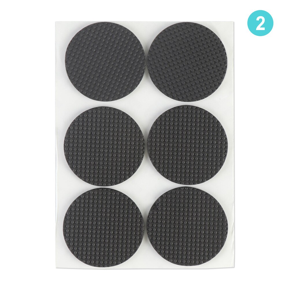 1 vel geometrische vorm zachte verdikking meubelpootbeschermers zelfklevend anti-geluid antislipmat vloerbeschermer stoelbevestigingen: 02