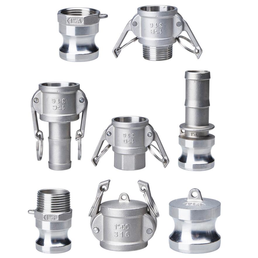 1/2" 3/4" 1" Camlock Groove Fitting 304 Stainless Steel Cam Lock Quick Connector Coupling Adapter
