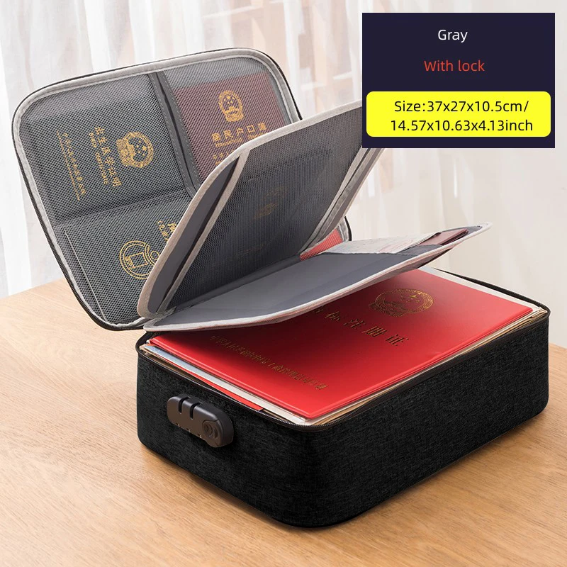 Document Storage Bag Organizer Boxes Bins Baskets Drawer Container Home Storage Organization Accessories Supplies: Burgundy