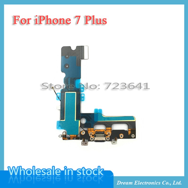 MXHOBIC 10 teile/los USB Lade Ladegerät Port Dock Connector Flex Kabel Für iPhone 7 7g Plus 7 p Audio mikrofon Ersatz
