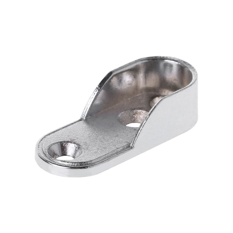 2Pcs Wardrobe Clothes Tube Support Closet Rod Pole End Bracket Thickening Holder