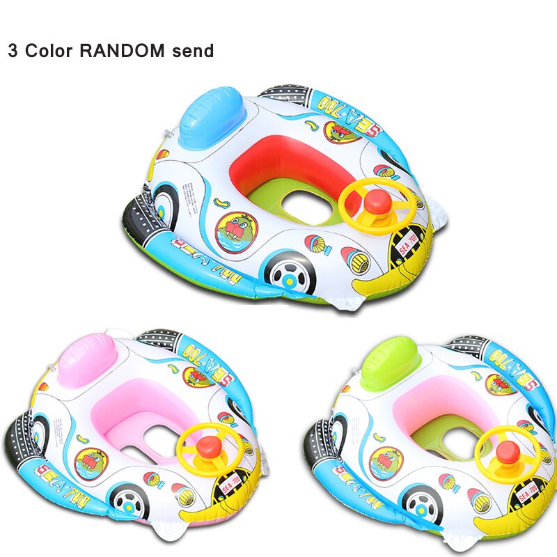 1Pc Child Swimming Ring Baby Swimming Ring Pool Seat Toddler Float Ring Aid Trainer Float Water For Kids Cartoon Designs: Default Title