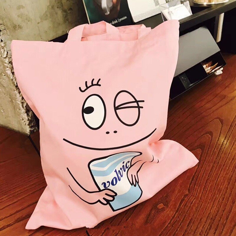 Sør-korea ins samme baba pappa skulder lerretsveske kvinnelige studenter harajuku ulzzang MR boble bag