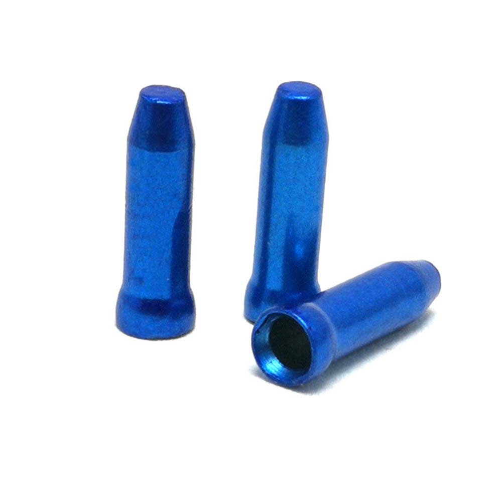 50Pcs/Lot Aluminum Alloy Bicycle Cable End Caps MTB Road Bike Brake Cable Cap Wire End Cap Fits for Brake Shift Derailleur Cable: R