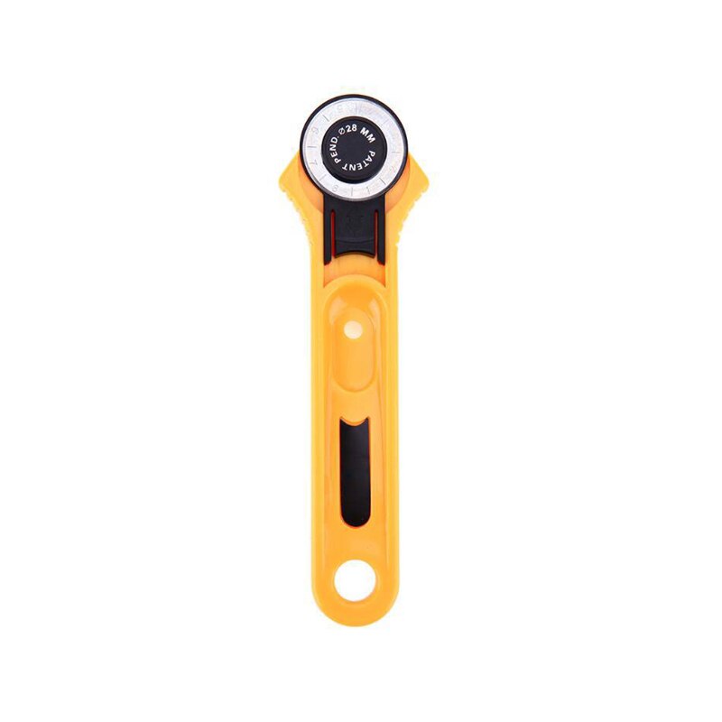 45mm 28mm Handle Rotary Cutter Leather Cutting Tool Fabric Cutter Circular Blade DIY Patchwork Sewing Quilting Fit Olfa Cut: 28mm Rotary Cutter