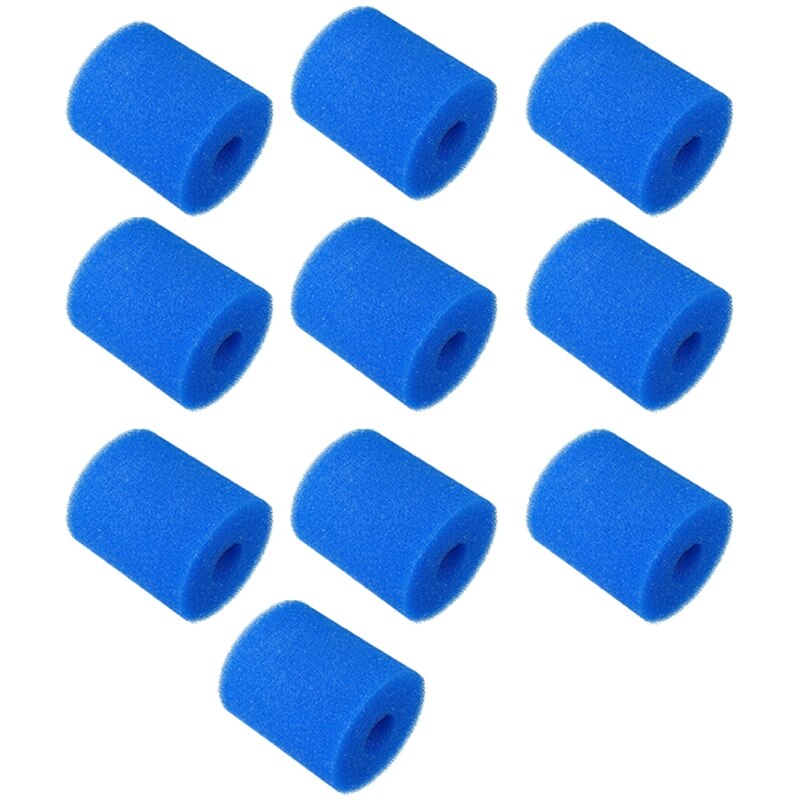 Recambio de esponja de filtro para Intex tipo H, Cartucho de esponja lavable y reutilizable para piscina, 10 Uds.: Default Title