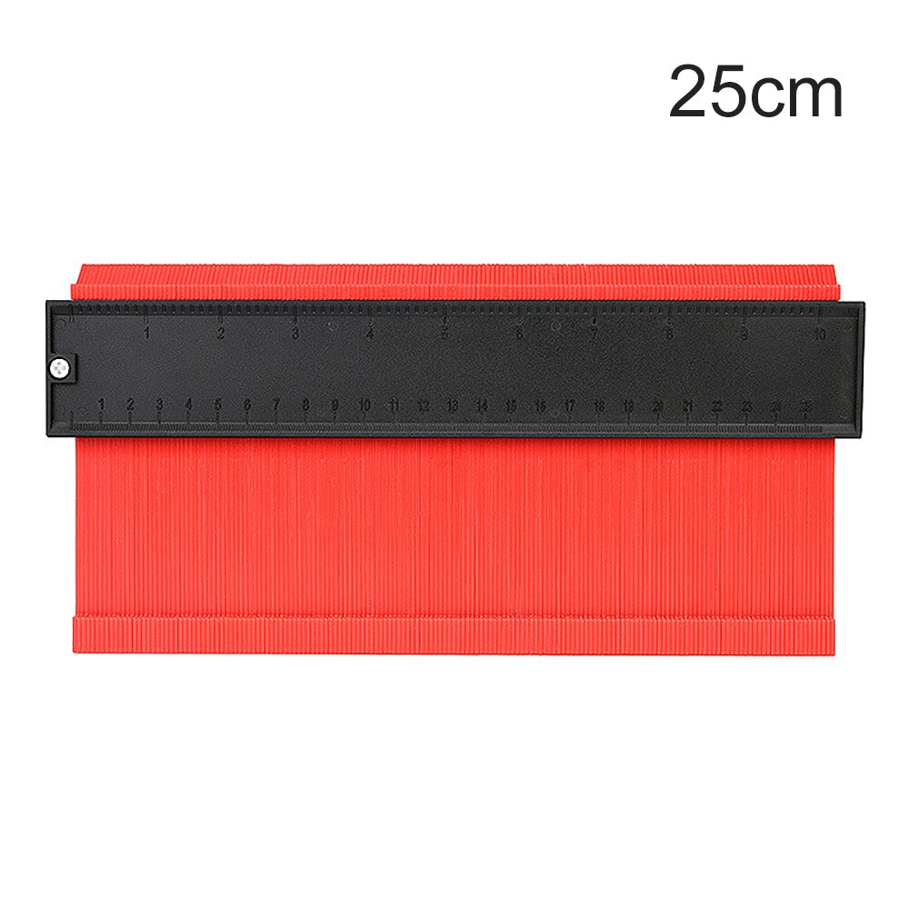 12/14/25Cm Saker Contour Gauge Profile Tool Shape Contour Duplication Gauge Tool Plastic Irregular Shaper Profile Ruler Marking: 25cm Red