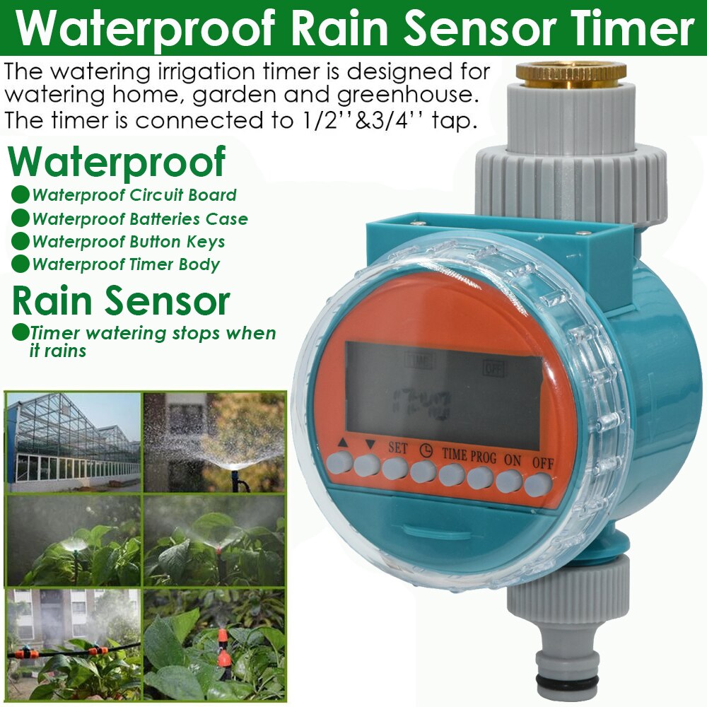 KESLA Waterproof Rain Sensor Water Timer Irrigation Automatic Garden Electronic Irrigator Watering Controller System Greenhouse