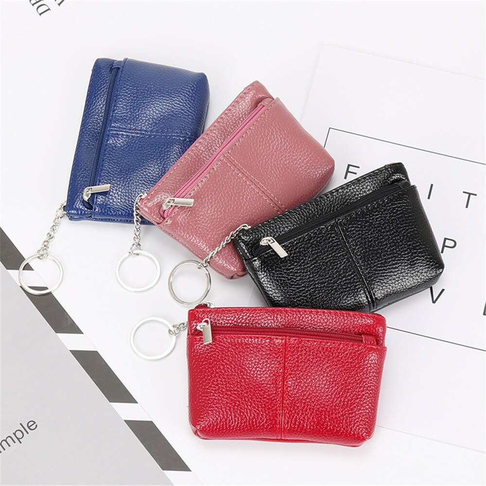 Neue Frauen Brieftasche Mini PU Leder Weibliche Geldbörse Karte Halter Kurze Geldbörse Geldbörsen Kleine Geldbörse Zipper Keychain tasche