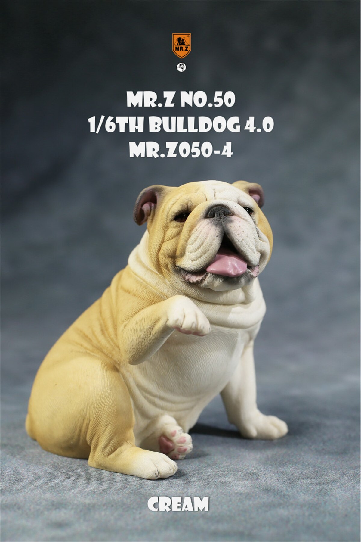 Mr.Z Studio 1:6 British Bulldog V4.0 Dog Pet Healing Figure Canidae Animal Model Toy Collector Desktop Decor Adult Unisex: 050-4