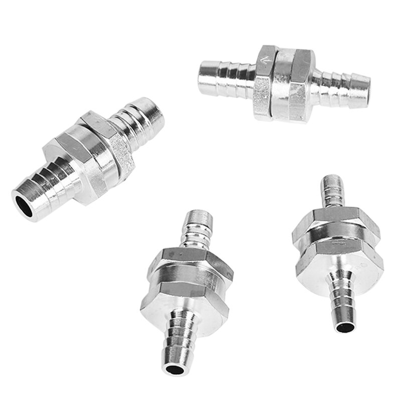 4PCS 6mm-12mm One-Way Check Valve, Aluminum Check Valve, Crude Oil Engine, Used in Ships, Trucks, Etc