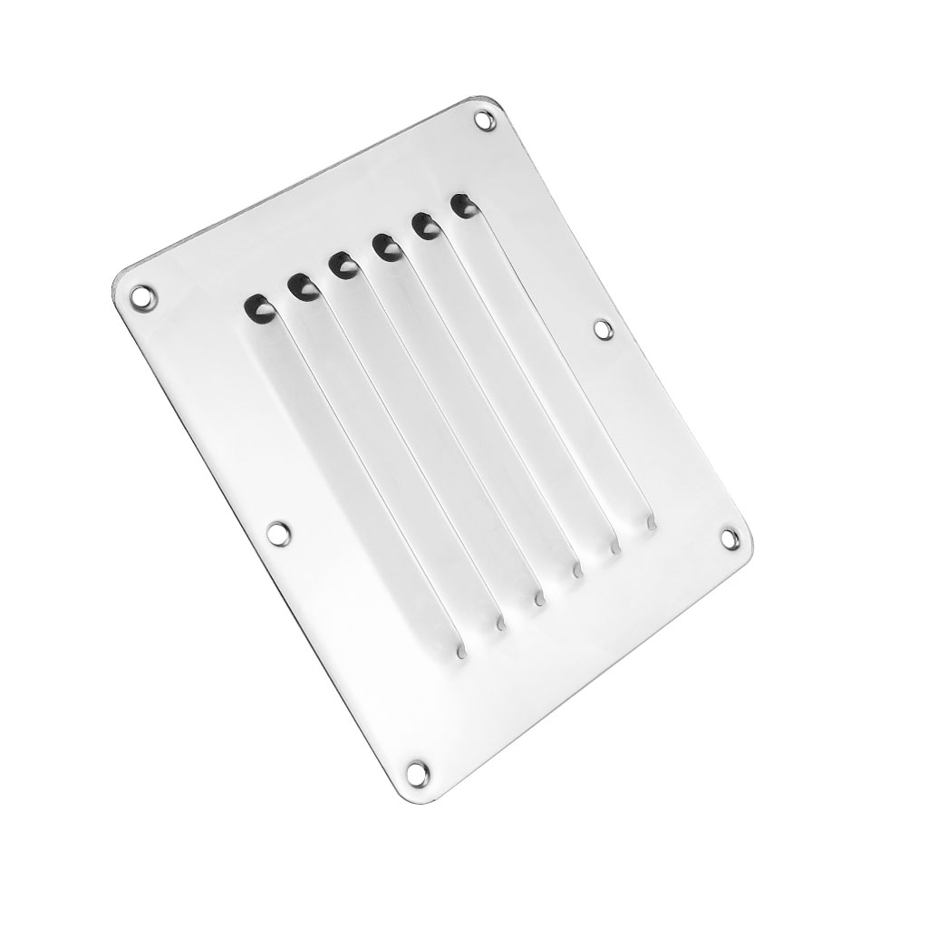 Marine hardware 316 rustfrit stål båd marine firkantet luftspjæld spjæld udluftningsgitter ventilation spjæld ventilator grill dæksel