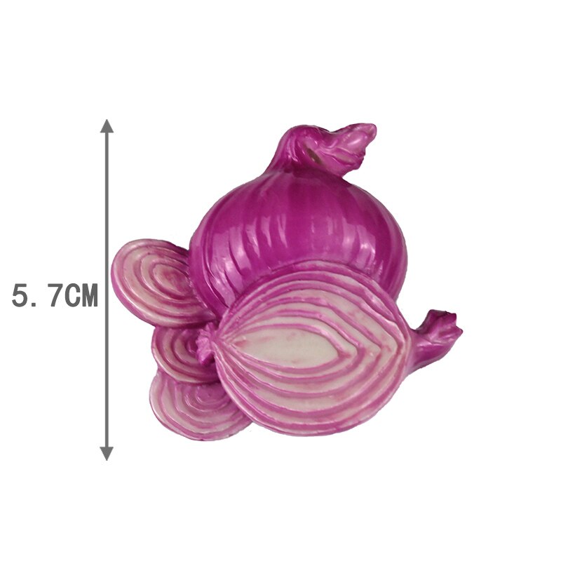 Home Decoration RefrigeratoR Sticker 3D Celery Radish Mushroom Potato Broccoli VegetablesPolyresin Fridge Magnet: Plum