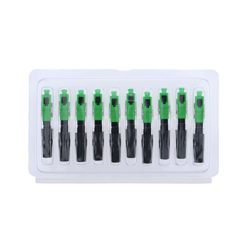 100PCS FTTH SC APC FTTH pre-bur fiber optic quick connector SC APC FTTH Fiber Optic Fast Connector SC Connector