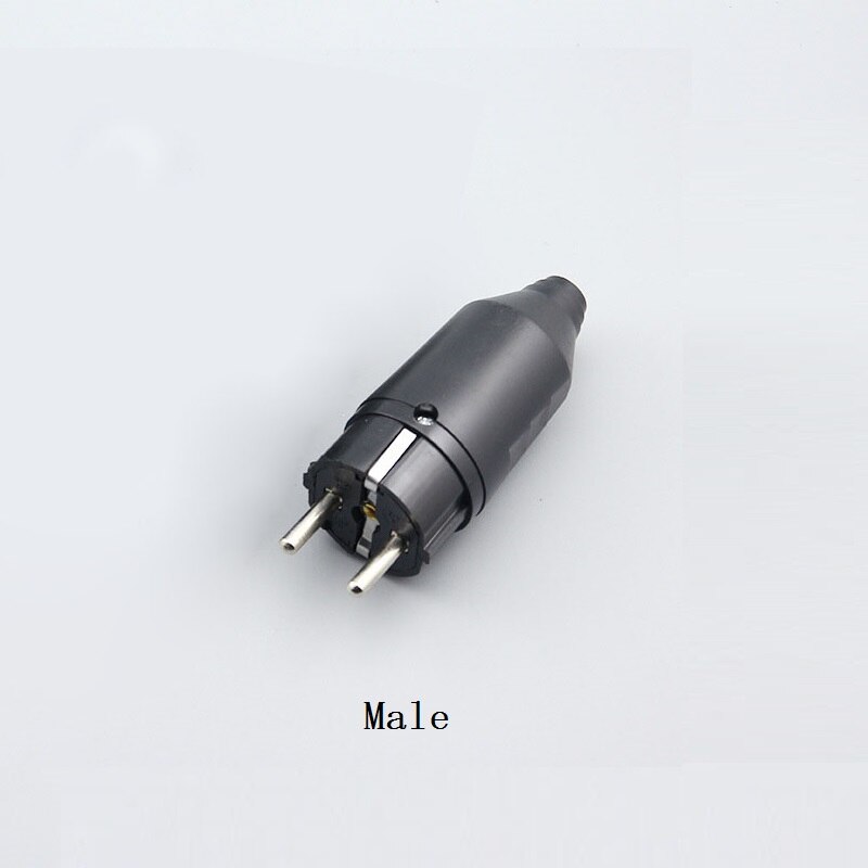 Outdoor Waterproof Electrical Plug Socket - 16A 250V IP44 Rated, PVC & Copper, Overload Protection: Male