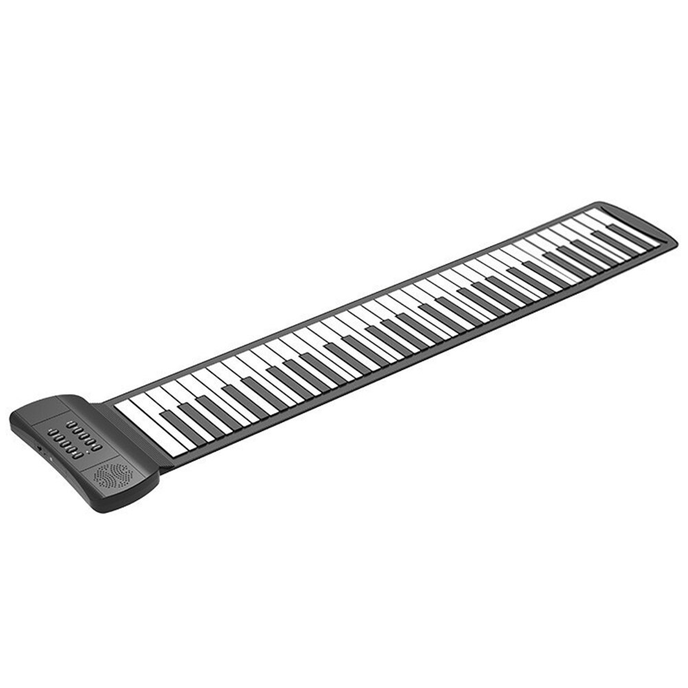 Piano enrollable plegable de silicona, 61 teclas, portátil: Default Title