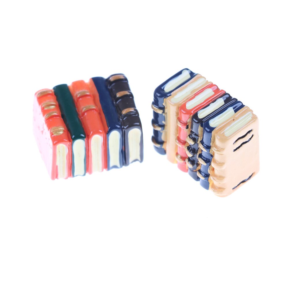 Mooie boeken simulatie poppenhuis meubels speelgoed terrarium beeldjes decoratie doe-het-zelf knutsel accessoires voor poppenhuis ornamenten