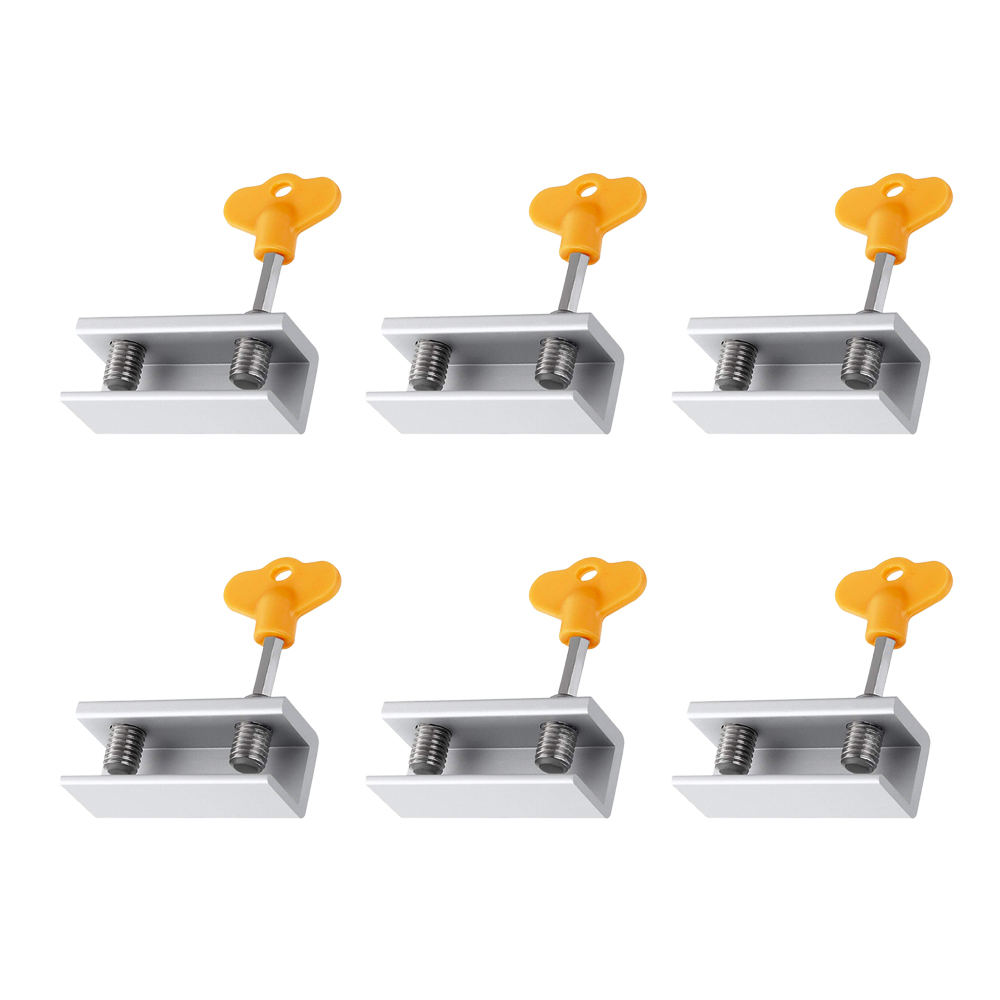 6 Pcs/4 Pcs Aluminium Raam Lock Gesp Deurslot Bescherming Schuifdeur Beveiliging Schuifdeur Scherm Limiter Beveiliging klink