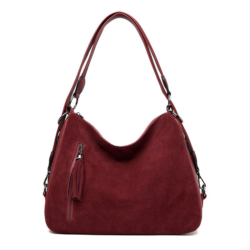 Vrouwen Tassen Voor Vrouwen Bont Luxe Handtassen Vrouwen Bag Crossbody Tassen Voor Vrouwen Schoudertas Mochila Mujer sac Belangrijkste: WineRed