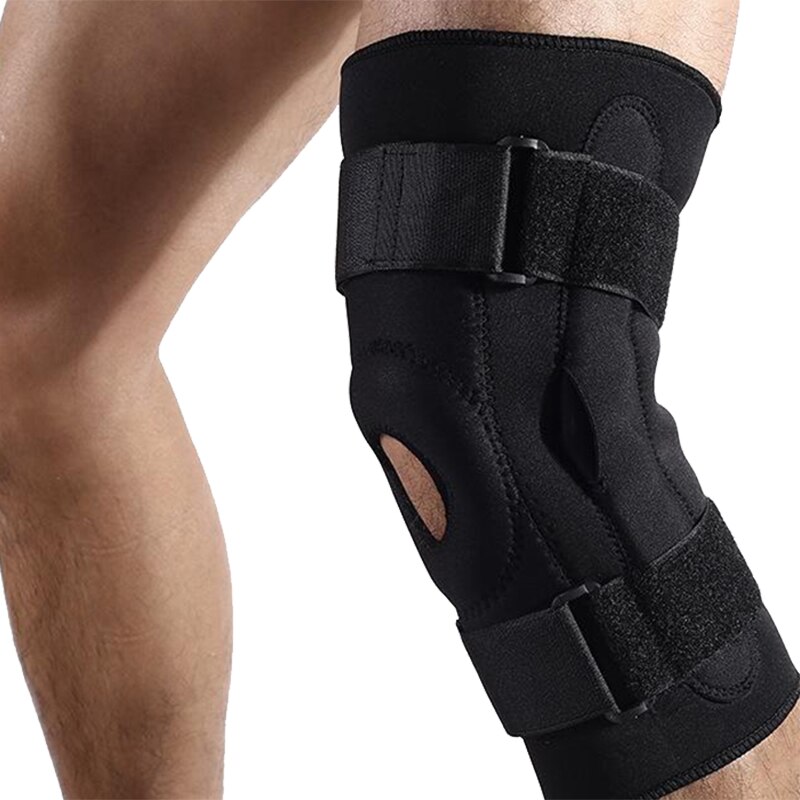Justerbart stöd sport knäskydd anti-kollision utomhus andas anti-kollision nylon spänne skydd löpning