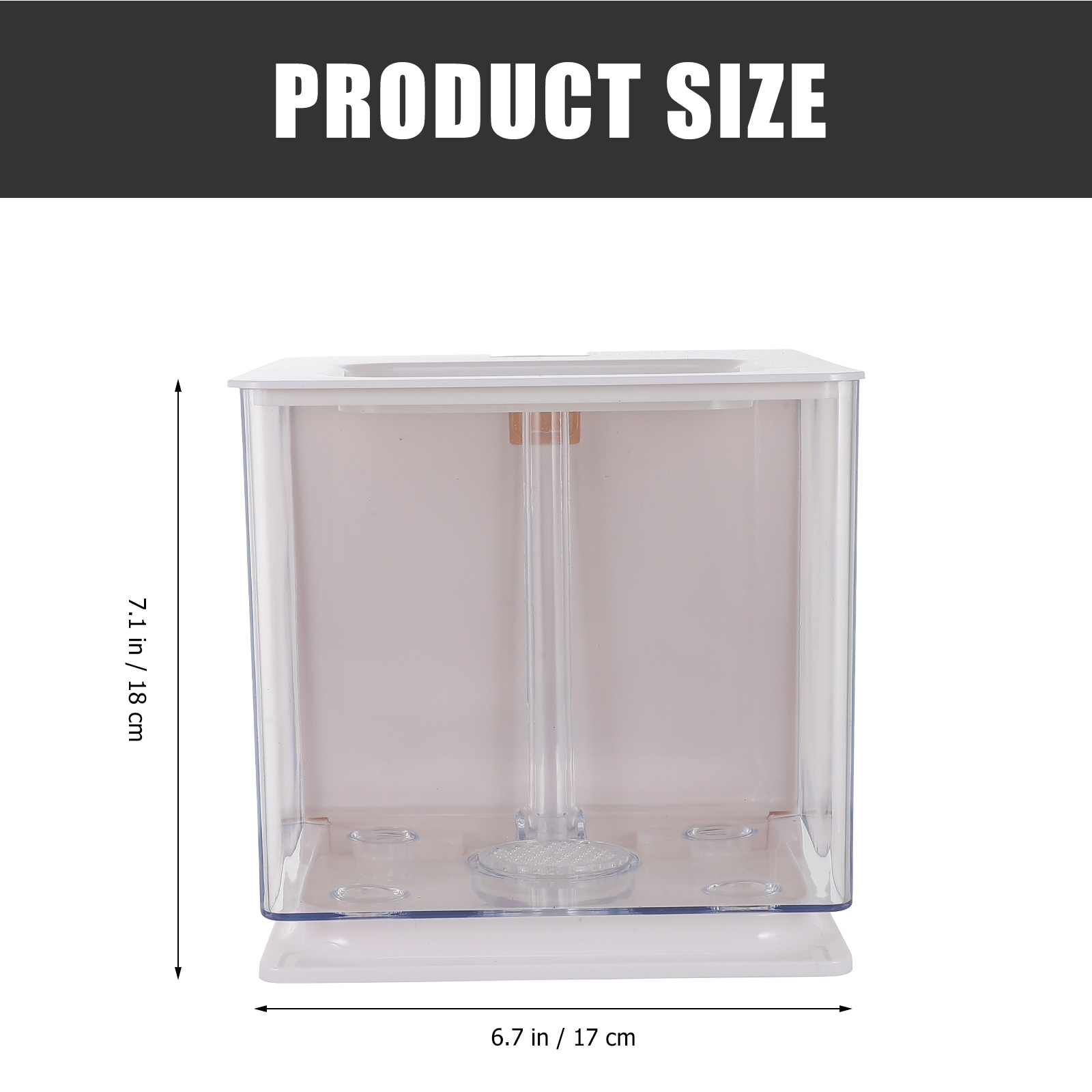 Small Fish Tank Transparent Fish Tank Fish Rearing Container Acrylic Fish Tank