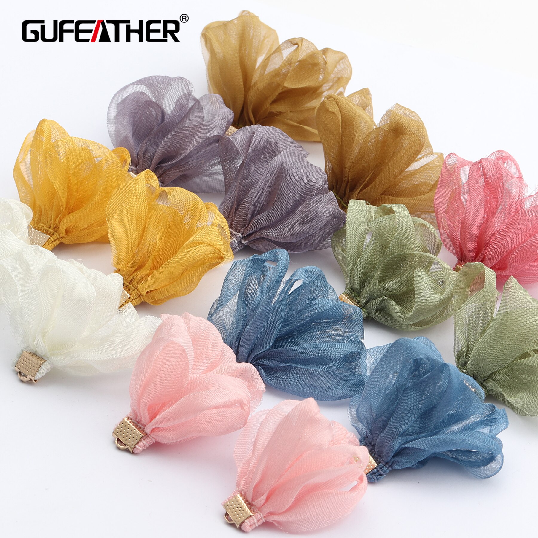 GUFEATHER F147, accessori dei monili, fai da te ciondolo, a forma di fiore, fatto a mano, risultati dei monili, fai da te orecchino, monili che fanno, 10 pz/lotto