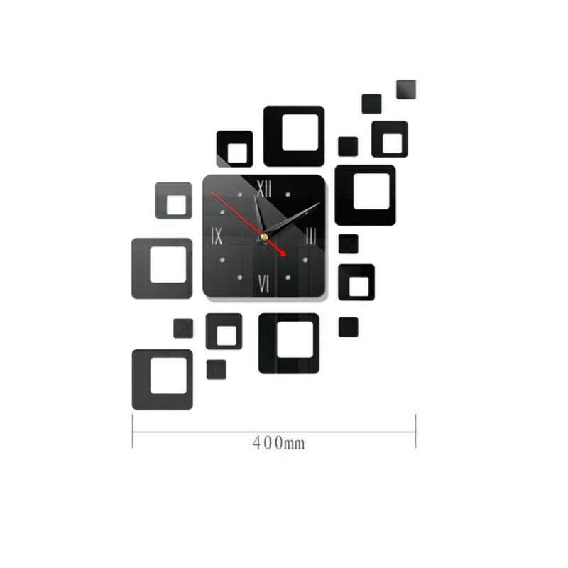 3D Modern Big Clock Hands Wall Watch Big Acrylic Mirror Effect Wall Clock Simple Wall Art Decorative Quartz Quiet Sweep