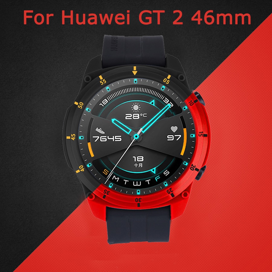 Uhr Fall für Huawei Uhr GT 2 46mm Weiche TPU Schutzhülle Uhr Abdeckung Schutz Rahmen für Huawei GT 2 46mm Stoßstange Fall Zubehör