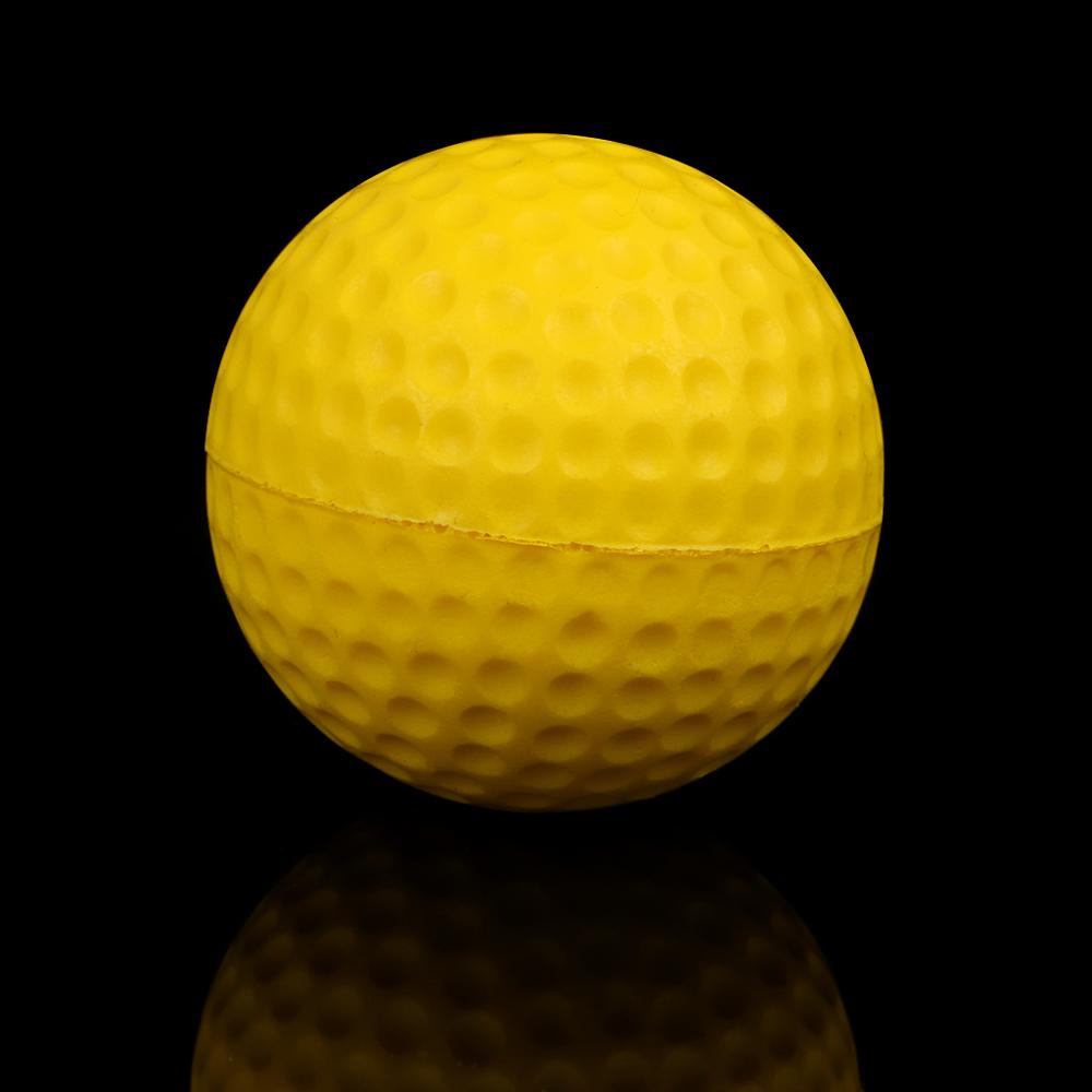 Balle de golf en mousse jaune Entraînement Balles en mousse souple Balle  d'entraînement