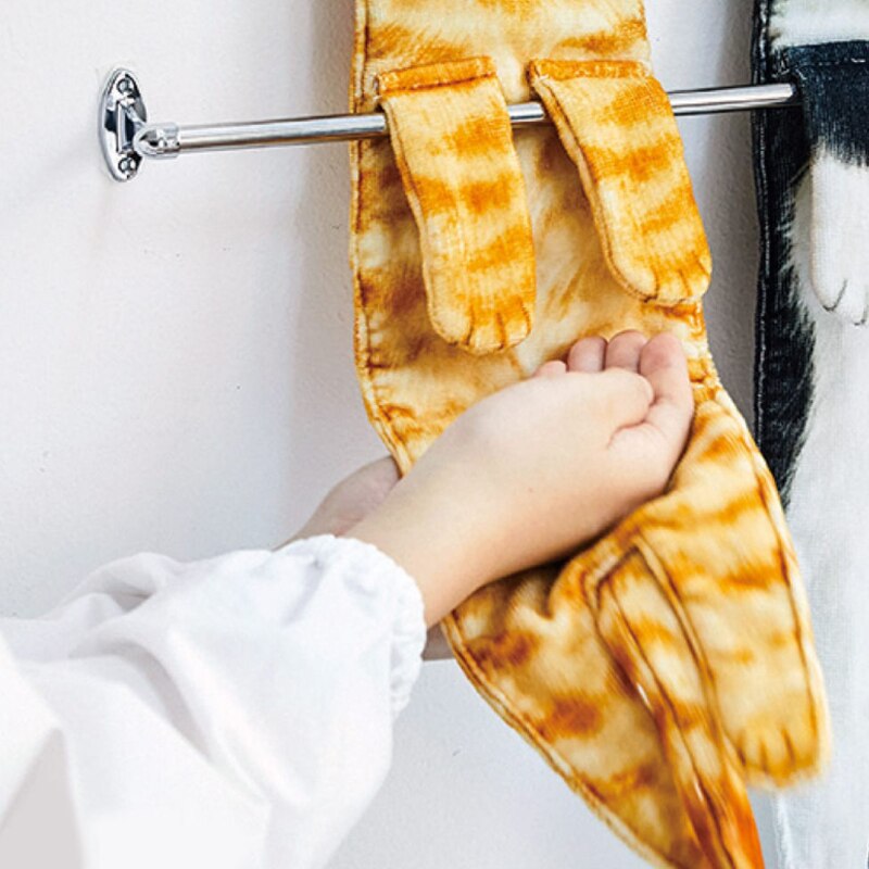 Serviette japonaise en microfibre pour chat, serviette absorbante pour ne pas perdre les cheveux, lavage du visage, lingette pour les mains