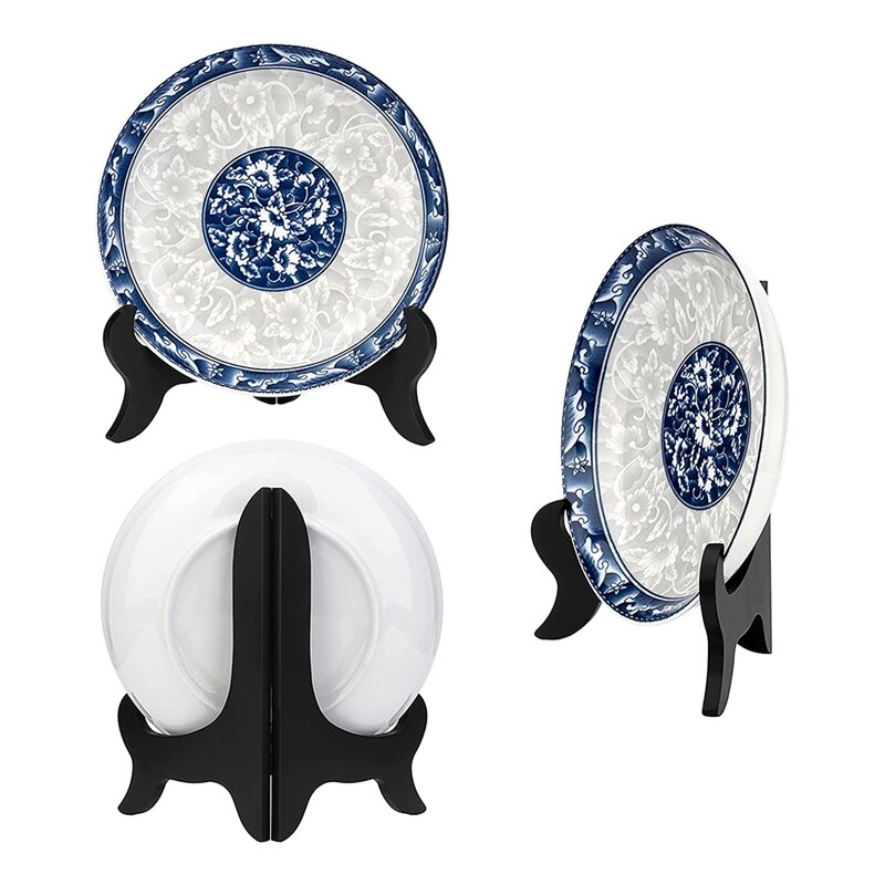 6 Pieces of Wooden Display Shelf Board Easel Stand