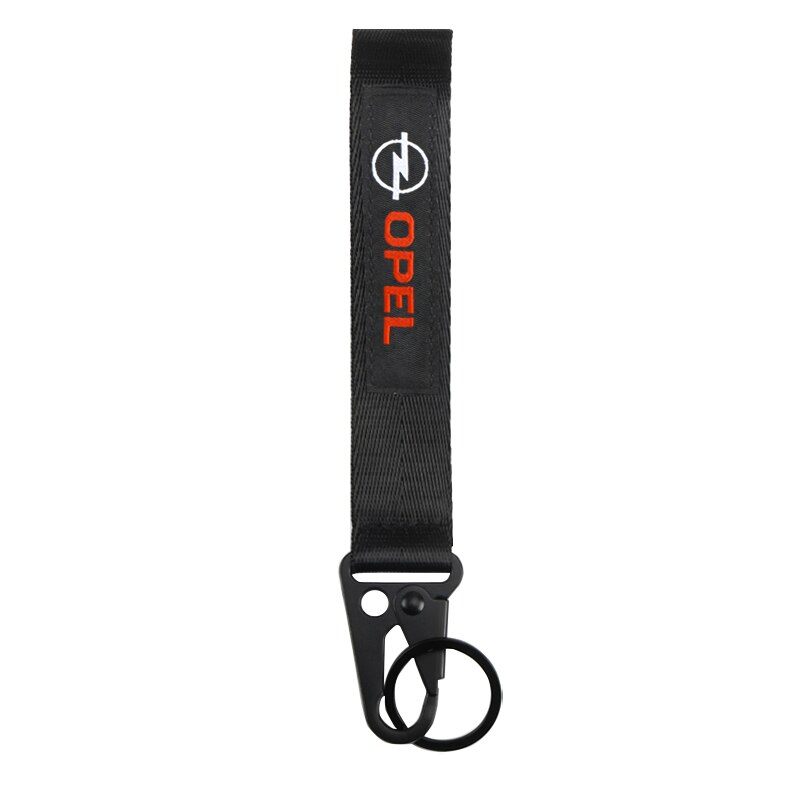 Lanière universelle de porte-clés de voiture accrochant la corde principale de courroie avec la sangle de sangle de boucle d'agrafe pour Opel Astra H G J Mokka accessoires de voiture